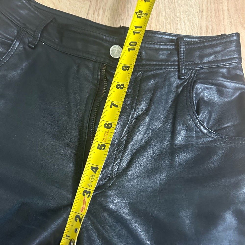 Unbranded Vintage Black Genuine Leather Pants. View 4